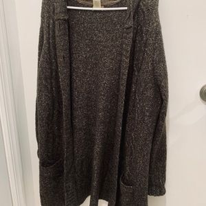 L.L. Bean plus size hooded sweater cardigan